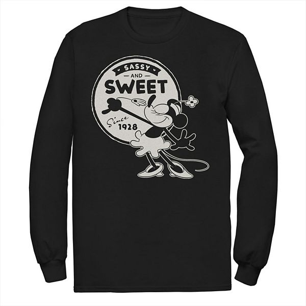 

Футболка с длинным рукавом Minnie Mouse Big & Tall Sassy and Sweet Since 1928 Disney