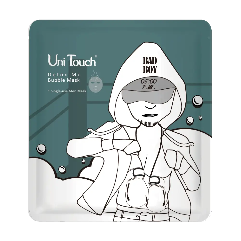 

Детокс-Пузырьковая маска для лица для мужчин detox-me bubble mask Unitouch, 24 мл