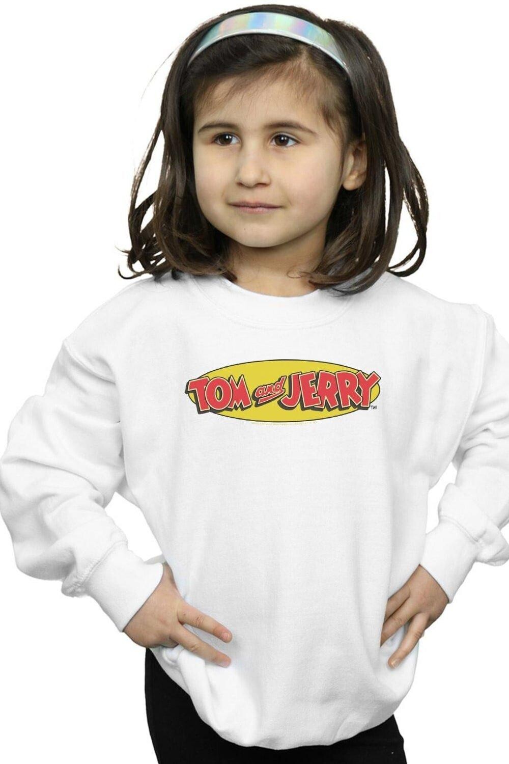 

Толстовка с логотипом Tom & Jerry, белый