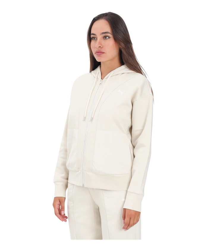 

Белый свитер на молнии из классического кроя Puma, белый