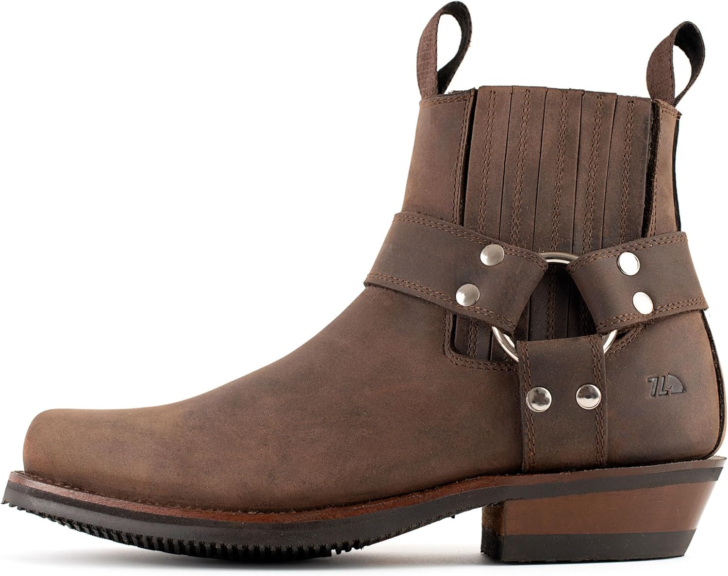 

Мужские кожаные байкерские ботинки до щиколотки, модель 3600 7L Siete Leguas, Crazy Brown