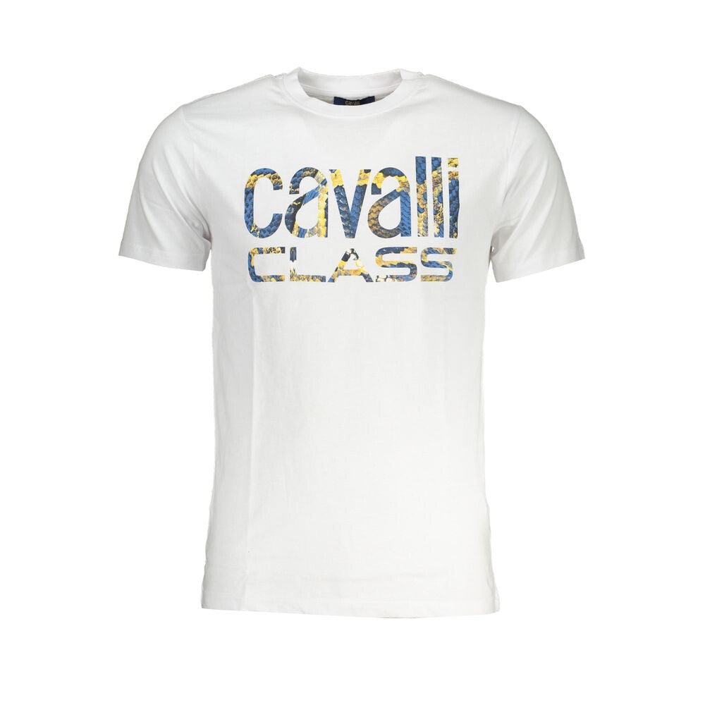 

Хлопковая мужская футболка Cavalli Class, белый