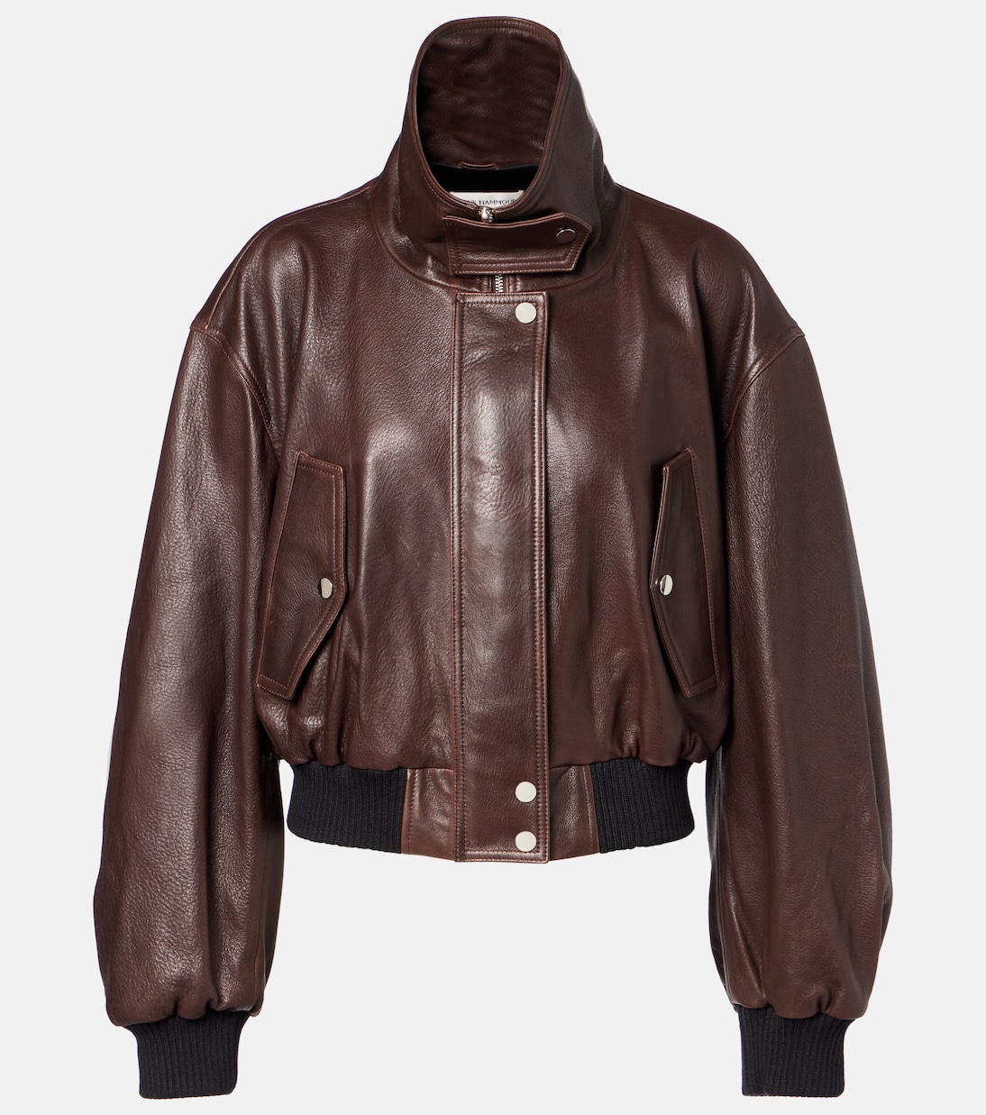 

Кожаная куртка-бомбер Briar Nour Hammour, Vintage Brown Leather