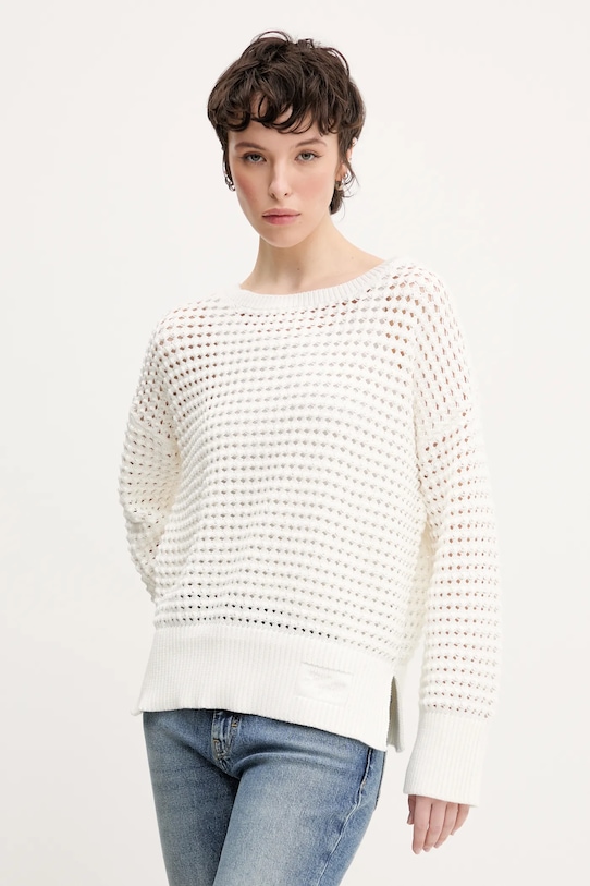 

Хлопковый свитер Hugo Blue, белый