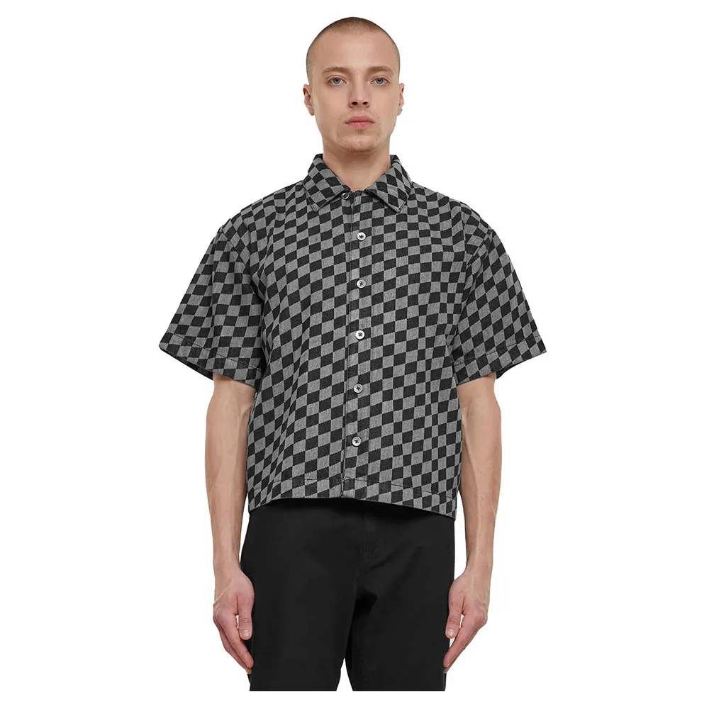 

Рубашка с коротким рукавом Urban Classics Laser Check Printed Boxy, черный