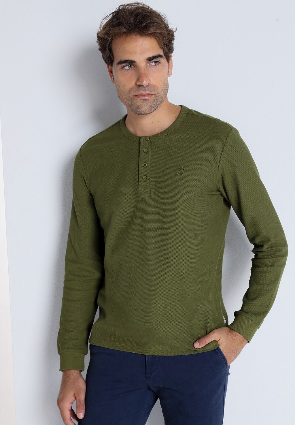 

Топ с длинными рукавами MIT KNÖPFEN BENDORFF, зеленый