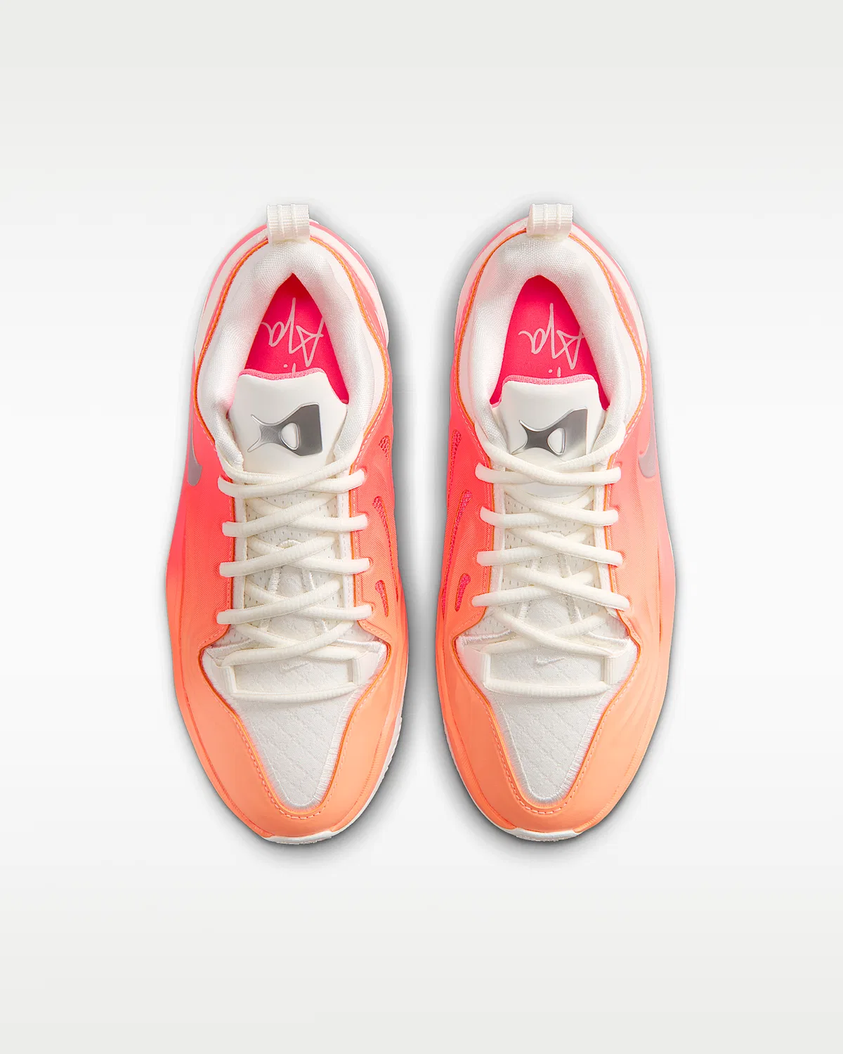 A'ja Wilson A'Two баскетбольные кроссовки для детей, Orange Pulse/Sail/Hot Lava/Metallic Silver — фото 4