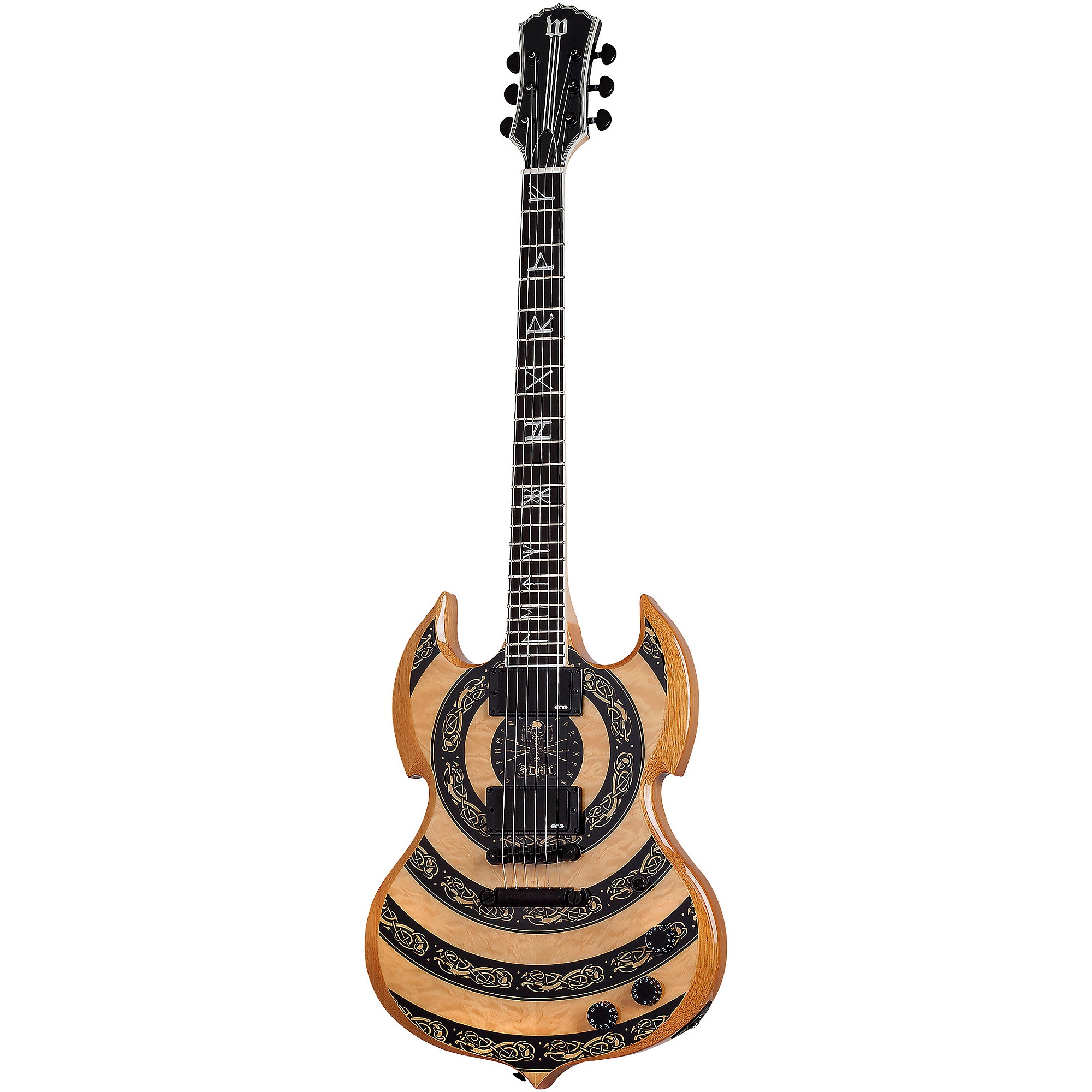 

Электрогитара Wylde Audio Barbarian Norse Dragon Bullseye Rawtop