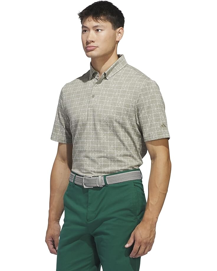 

Поло adidas Go-To Printed Polo, цвет Silver Pebble