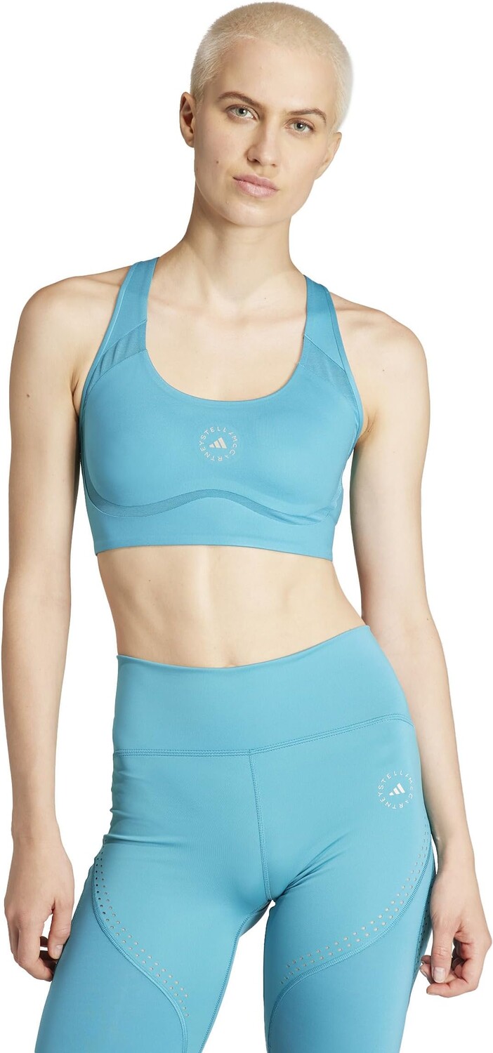 

Бюстгальтер adidas by Stella McCartney Truepurpose Power Impact Training Bra IB5522, цвет Blue Bay