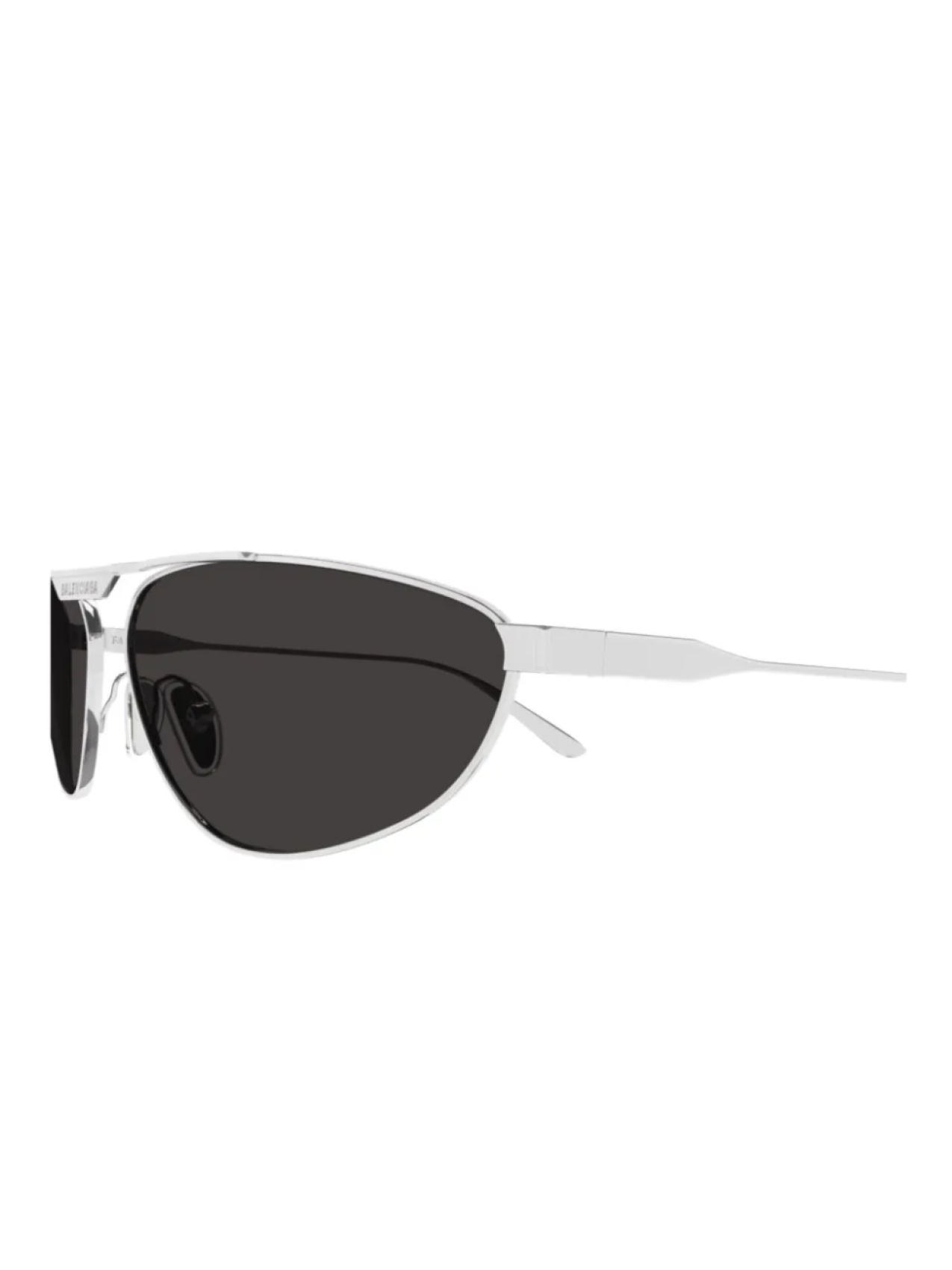 Солнцезащитные очки «кошачий глаз» Balenciaga Eyewear, серебряный — фото 3