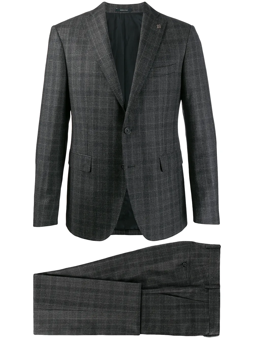 

Костюм-двойка в клетку Tagliatore, серый