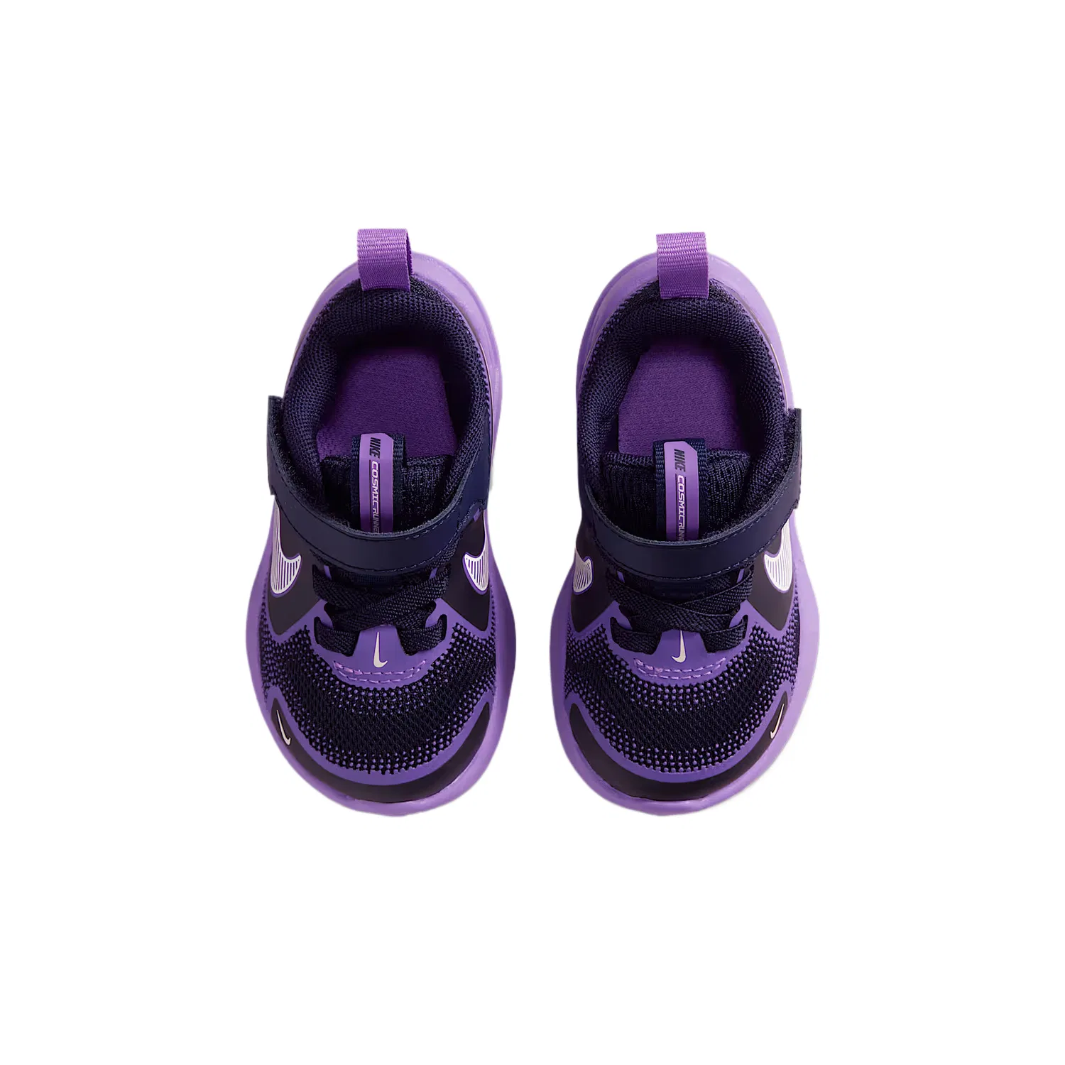 Кроссовки Cosmic Runner Mesh Support Breathable Low top для малышей Nike, Black Blue/Bright Purple/Coconut Milk — фото 4