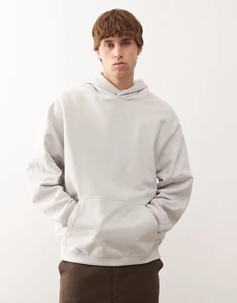 Худи Adidas Originals Premium Essentials светло-серого цвета