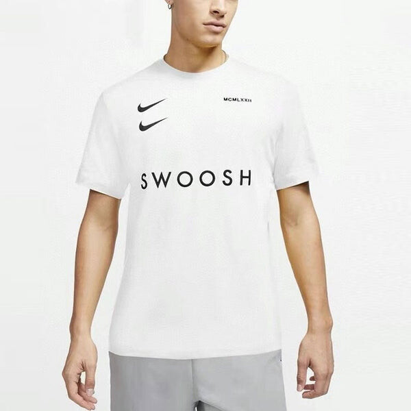Футболка Nike Sportswear Swoosh Chest Sports Round Neck Short Sleeve White, мультиколор — фото 2