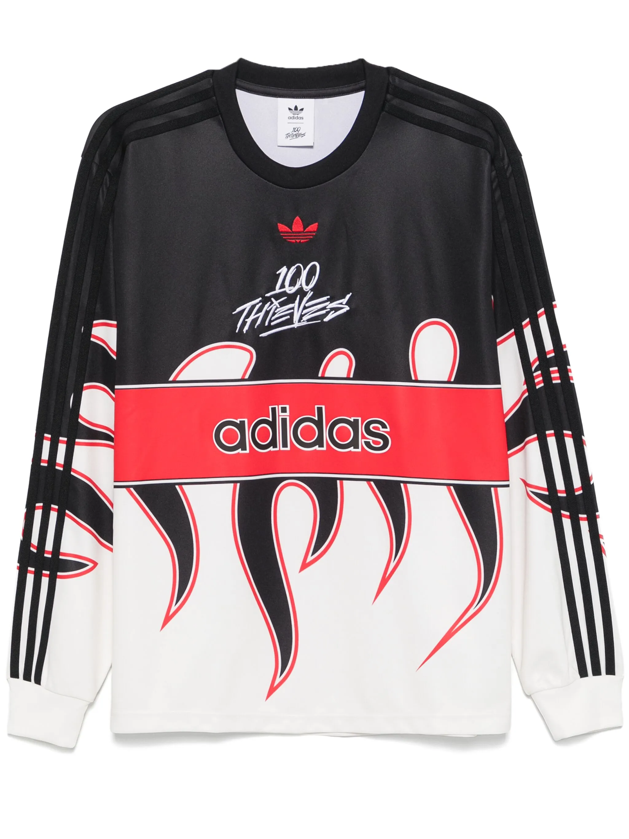 

Футболка с логотипом из коллаборации с 100 Thieves Adidas, черный