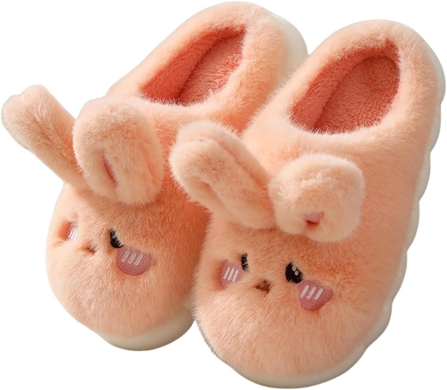 

Теплые плюшевые тапочки WYIKE для женщин с животными-белочками, женские и мужские хлопковые домашние тапочки с нескользящей подошвой и толстой подошвой для зимы