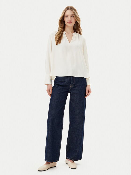 Блузка обычного кроя WW0WW44049 Tommy Hilfiger, экрю — фото 2