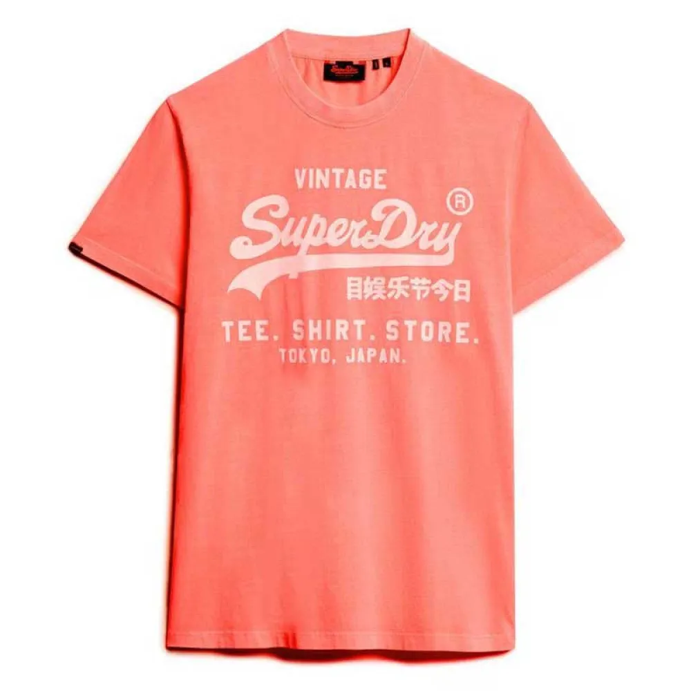 

Футболка с коротким рукавом Superdry Vl Neon Relaxed, оранжевый