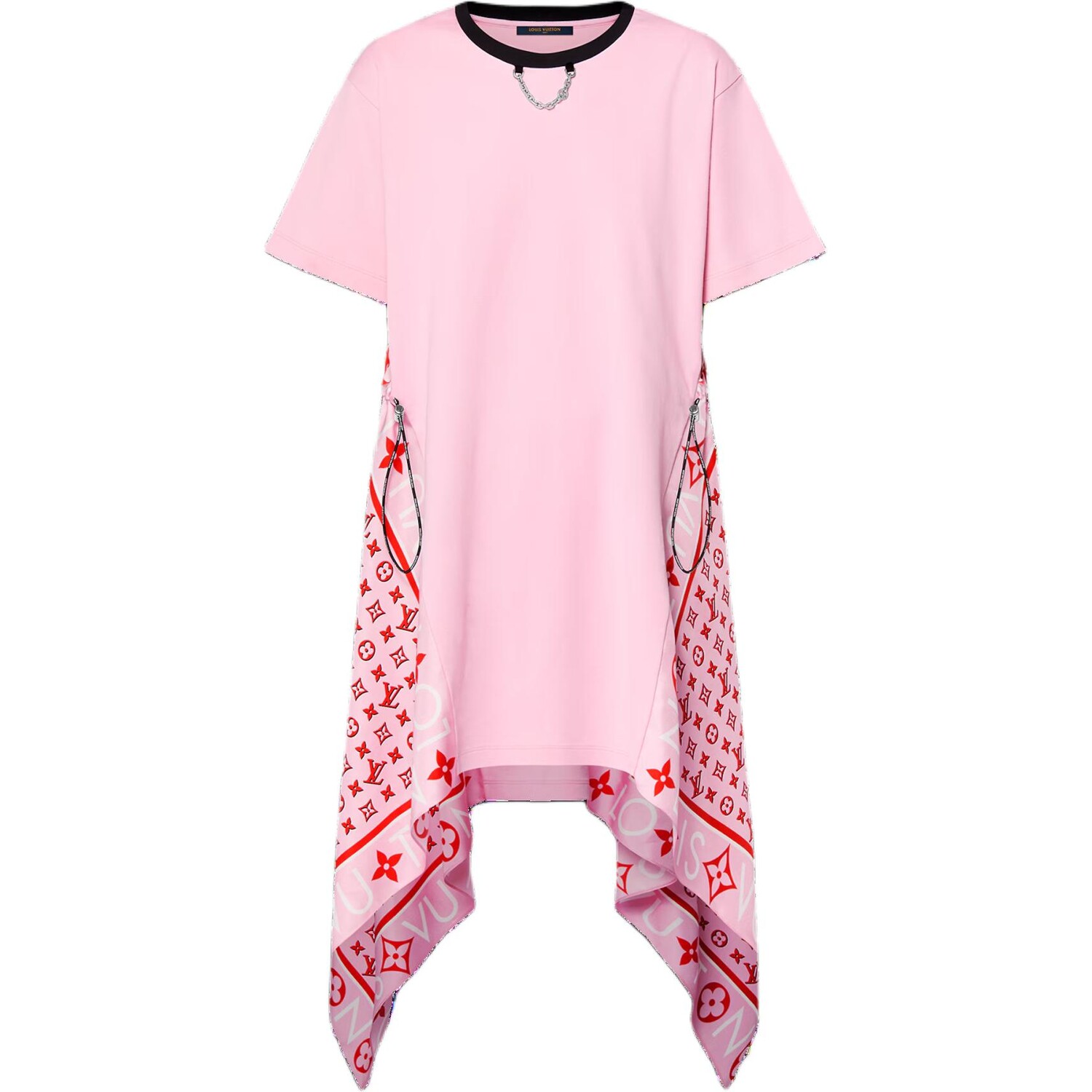 

Платье с короткими рукавами женское розовое Louis Vuitton