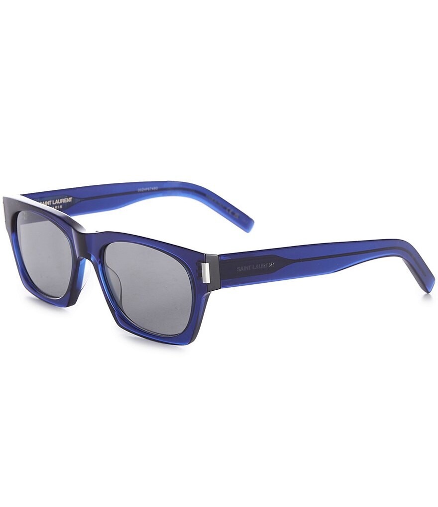 

Прямоугольные солнцезащитные очки унисекс Saint Laurent SL402 54 мм, синий