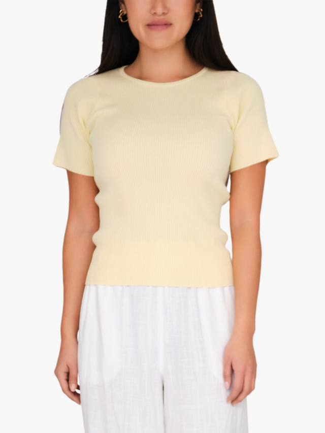 

Топ с коротким рукавом риб A-VIEW, 069 Pale Yellow