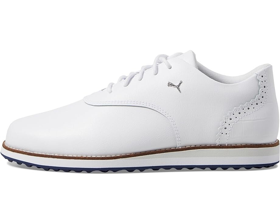 Кроссовки PUMA Golf Avant, цвет Puma White/Deep Navy/Sand Dune — фото 4