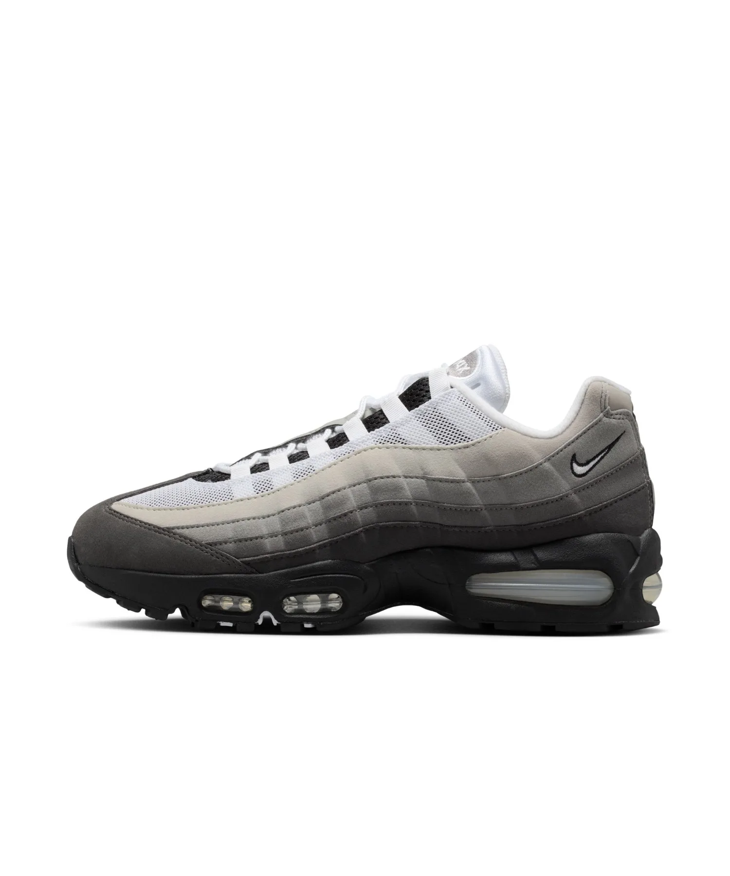 Мужские кроссовки с видимой амортизацией AIR MAX 95 BIG BUBBLE NIKE серые — фото 2