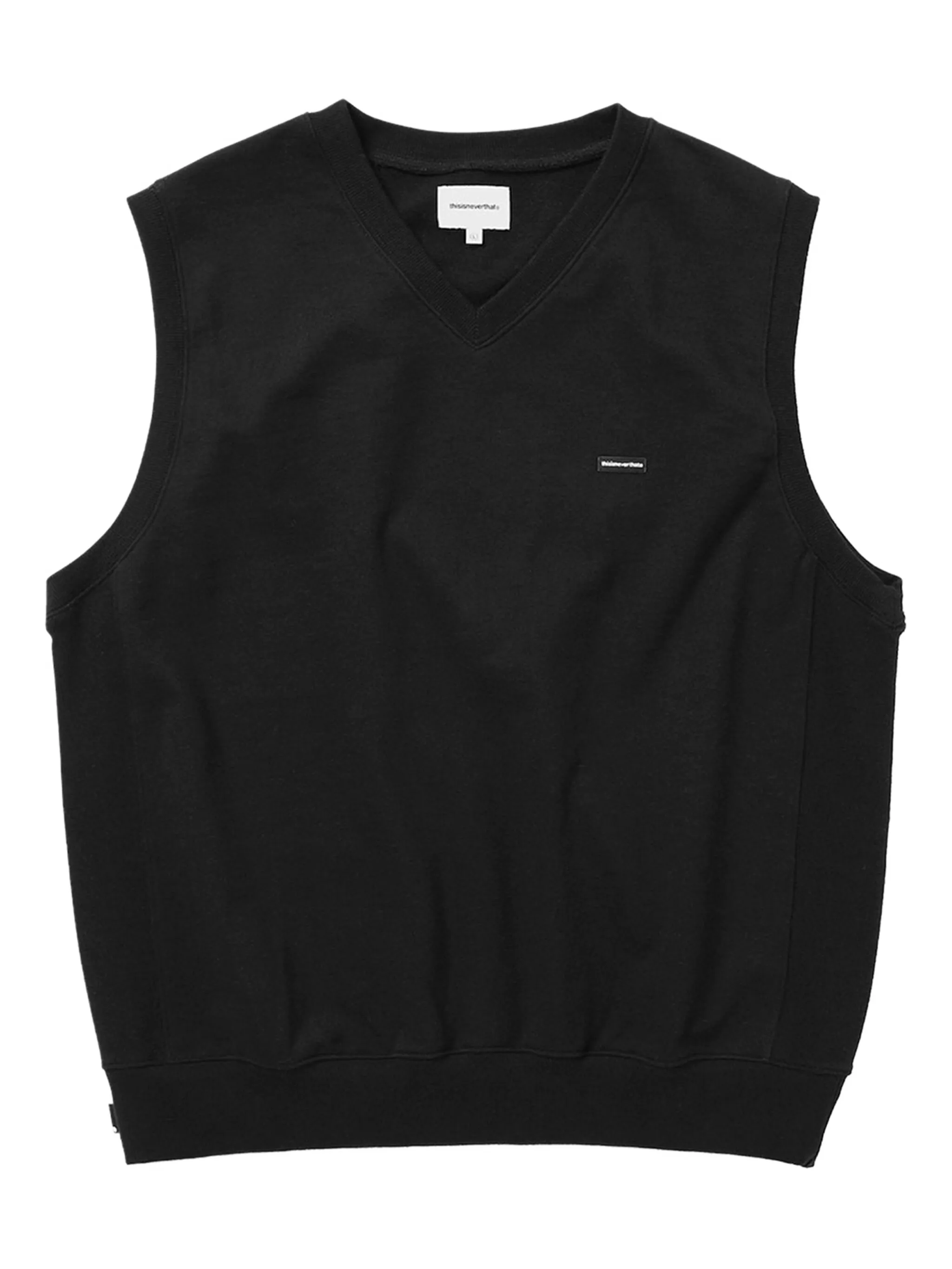 

Топ в рубчик с V-образным вырезом This Is Never That, черный