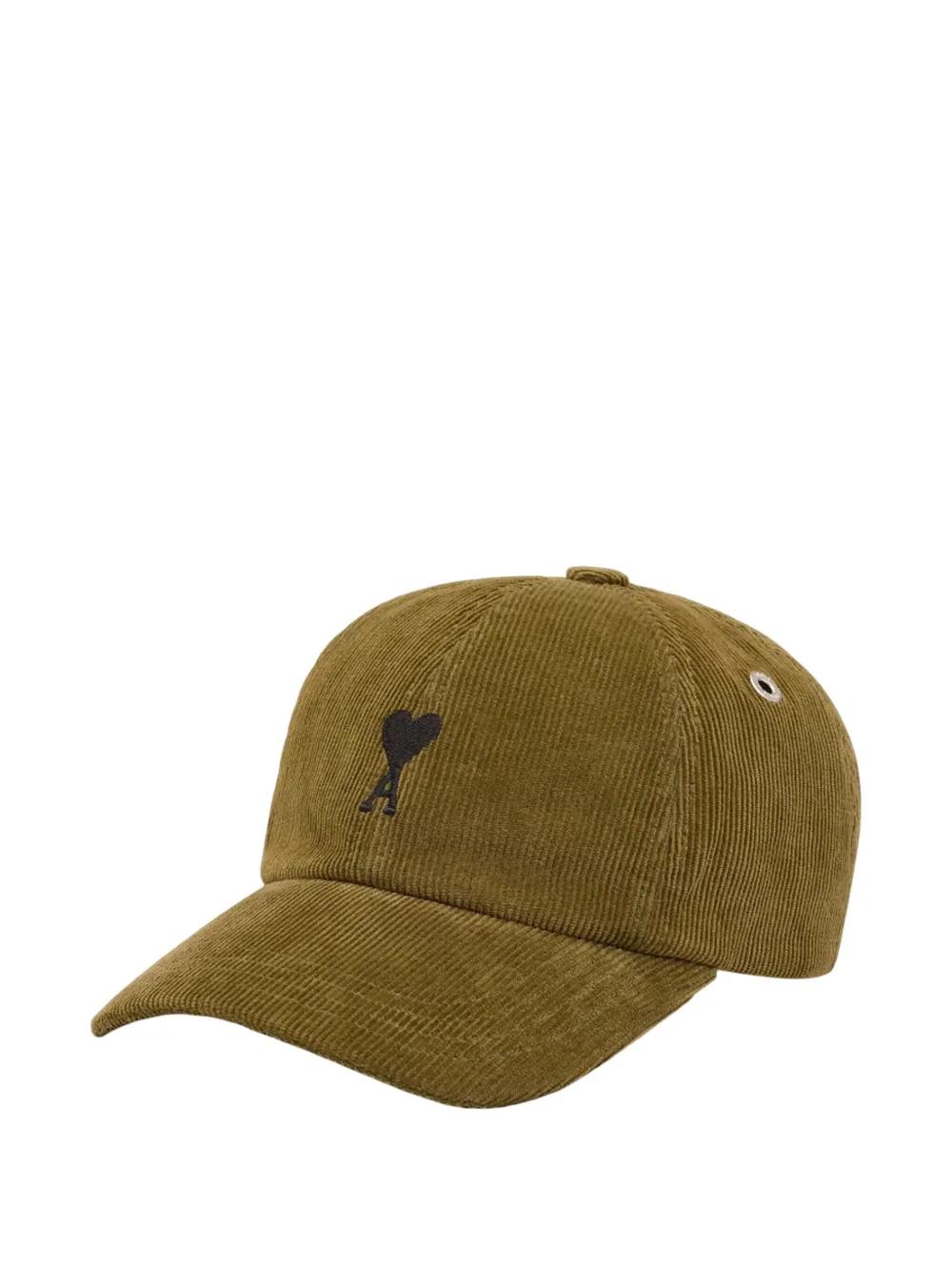 

Бейсболка из вельвета AMI Paris, зеленый