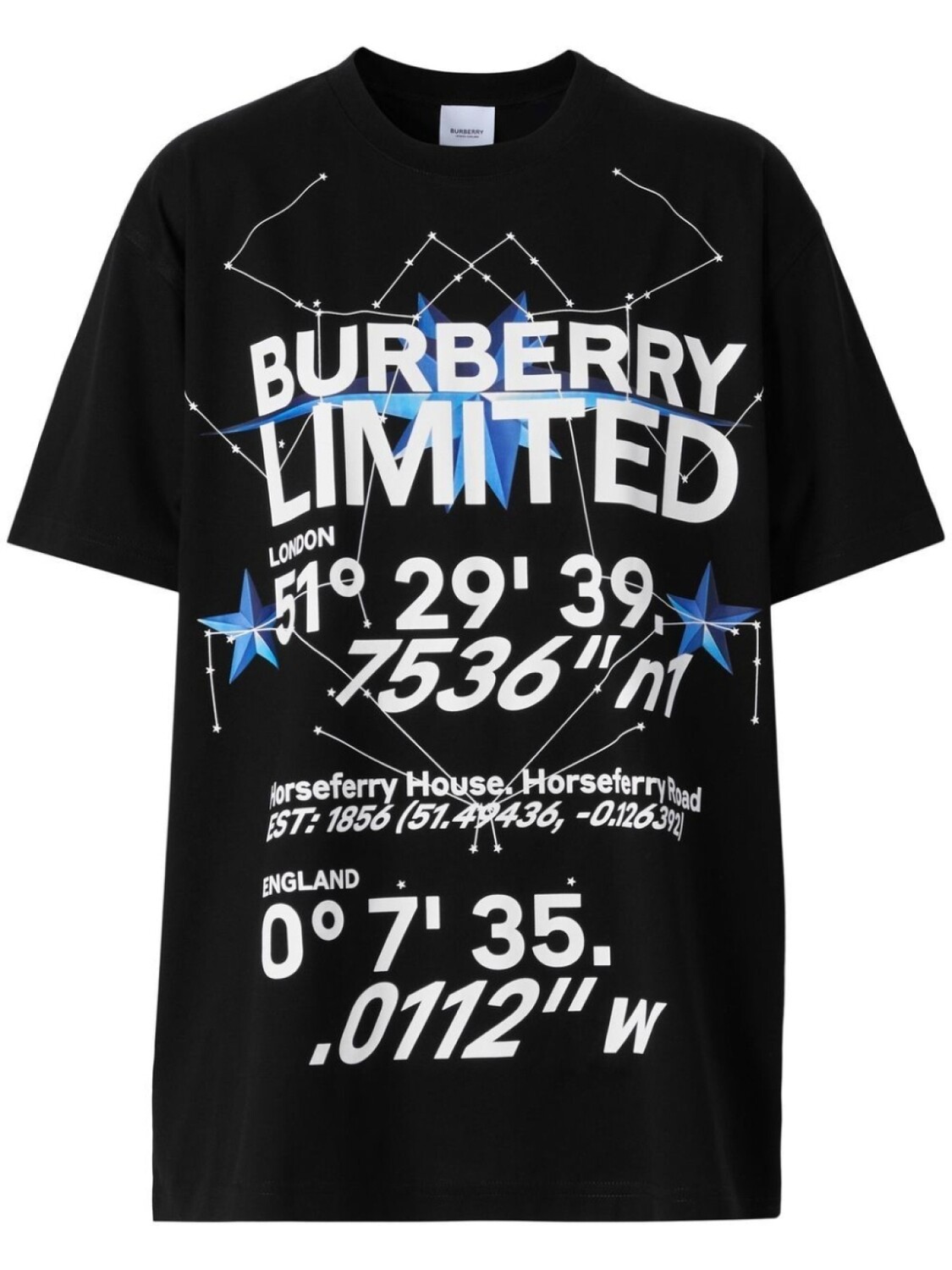 

Burberry футболка с графичным принтом, черный