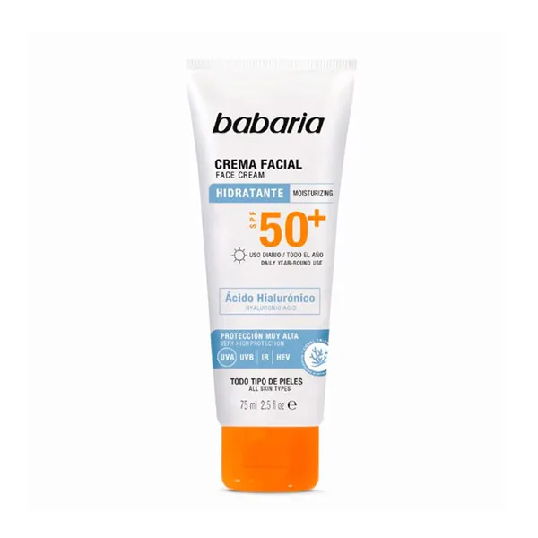 

Увлажняющий крем для лица Spf 50+ Babaria, 75 ml