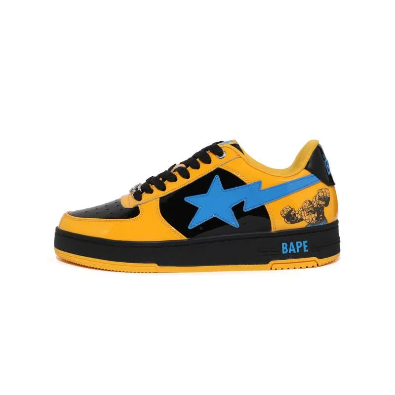 A BATHING APE Низкие скейтерские кроссовки мужские желтые
