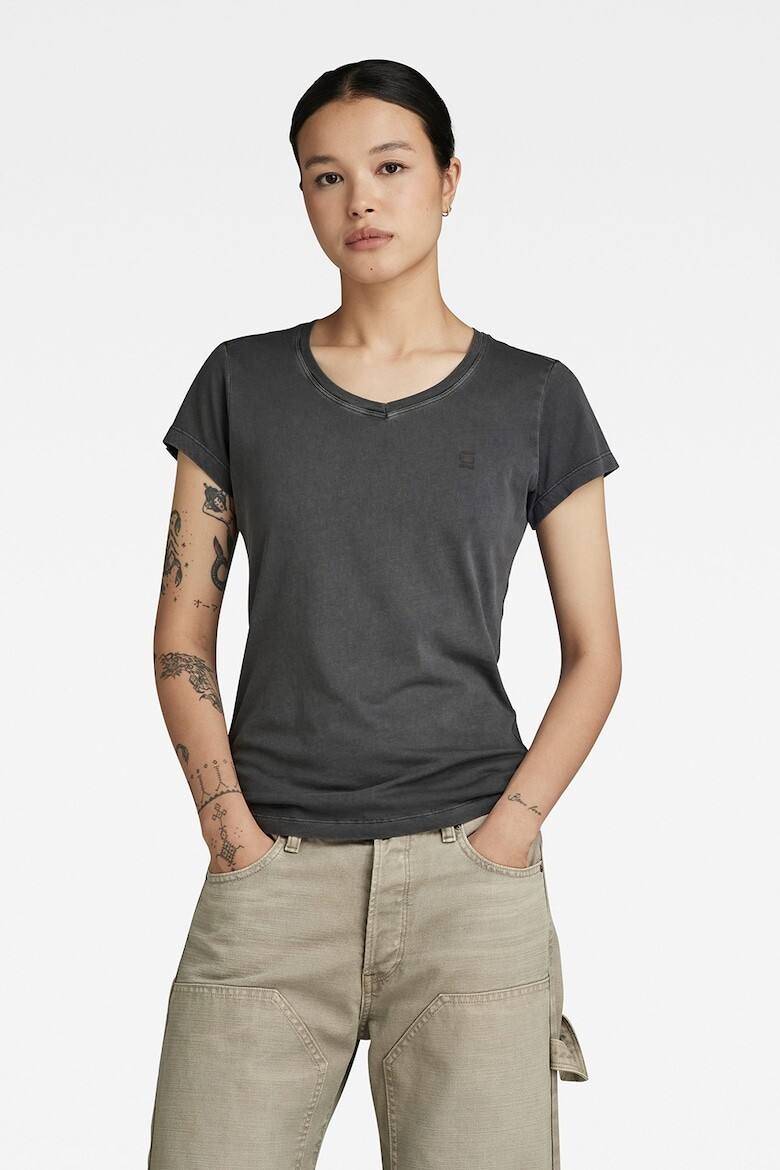 

Узкая футболка из органического хлопка G-Star Raw, серый