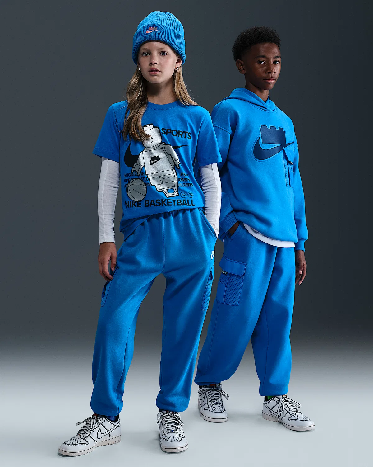 Детские карго-штаны Nike x LEGO® Collection, Cobalt Blaze/Cobalt Blaze