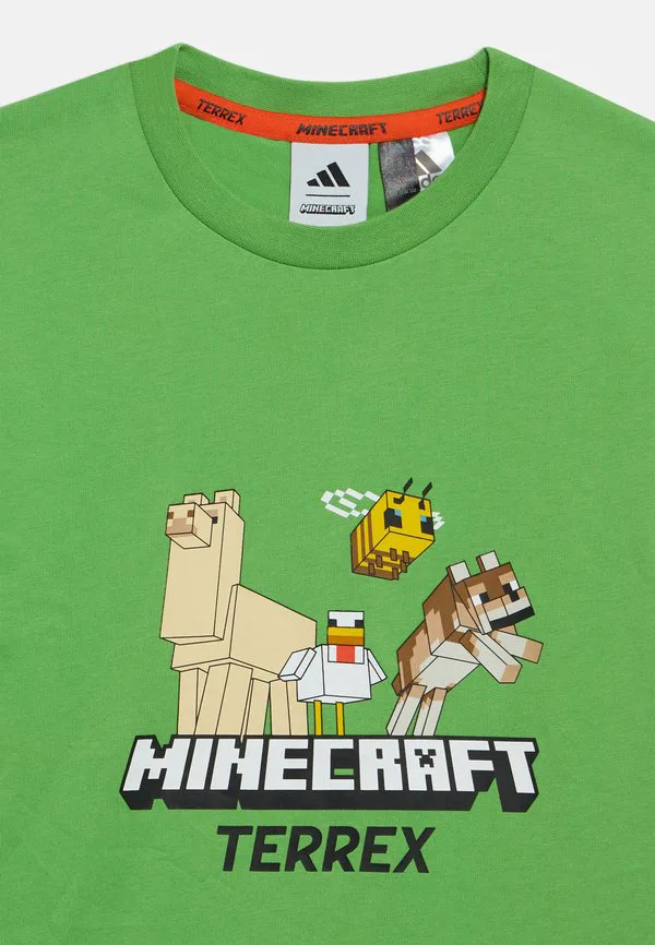 Футболка унисекс с принтом minecraft Adidas Terrex, Semi Lucid Lime — фото 4