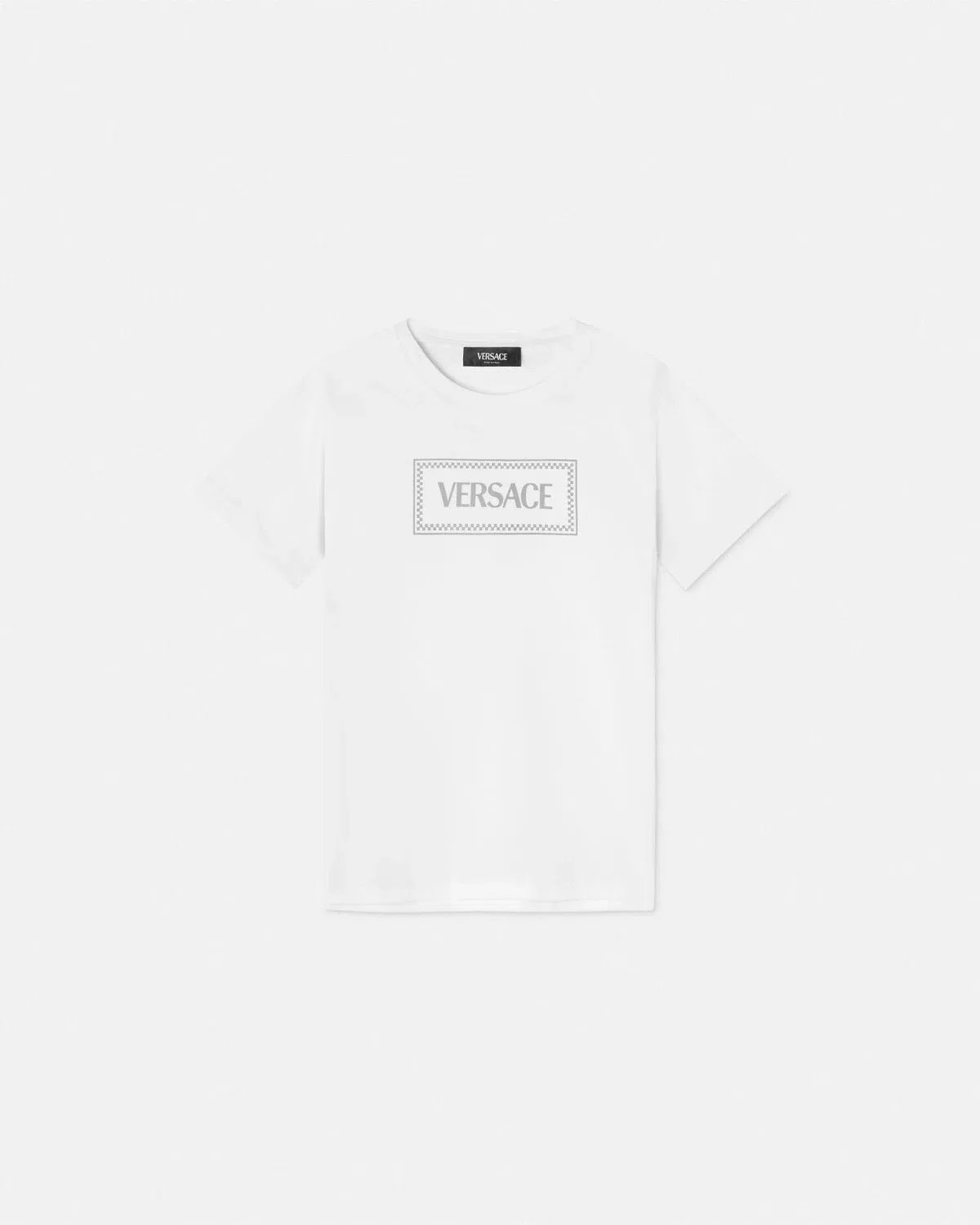 Детская футболка с винтажным логотипом 90-х VERSACE, белый