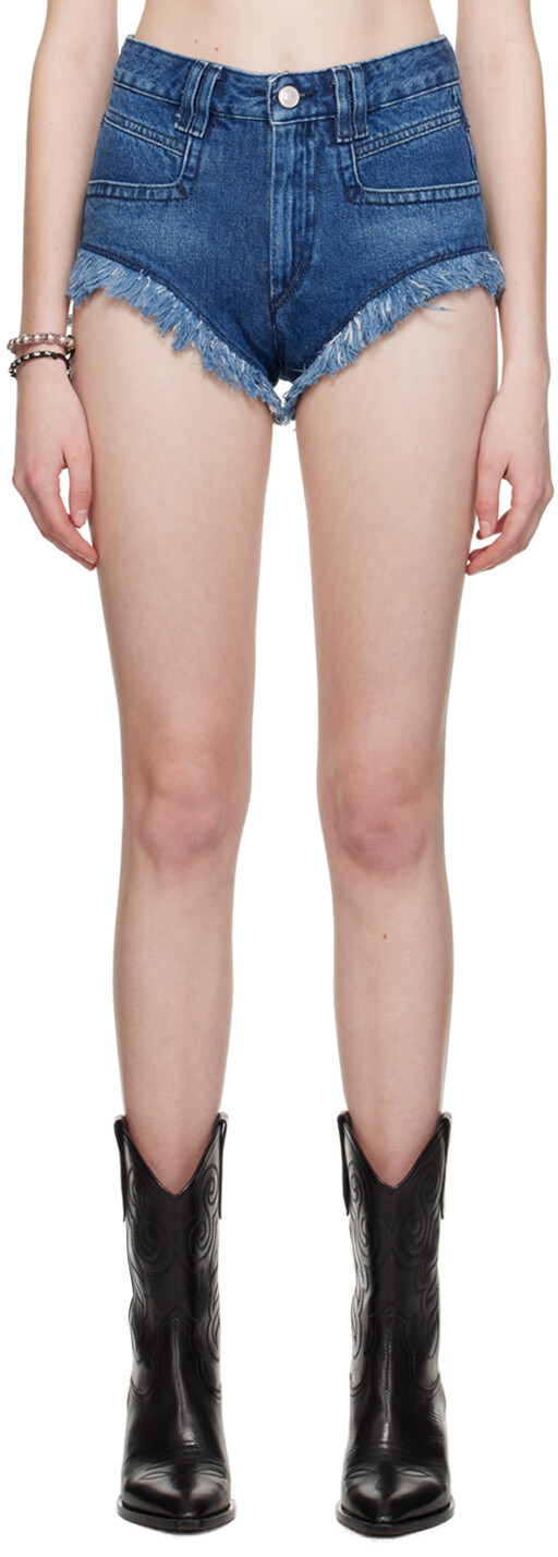 

Синие джинсовые шорты Eneidao Isabel Marant Etoile