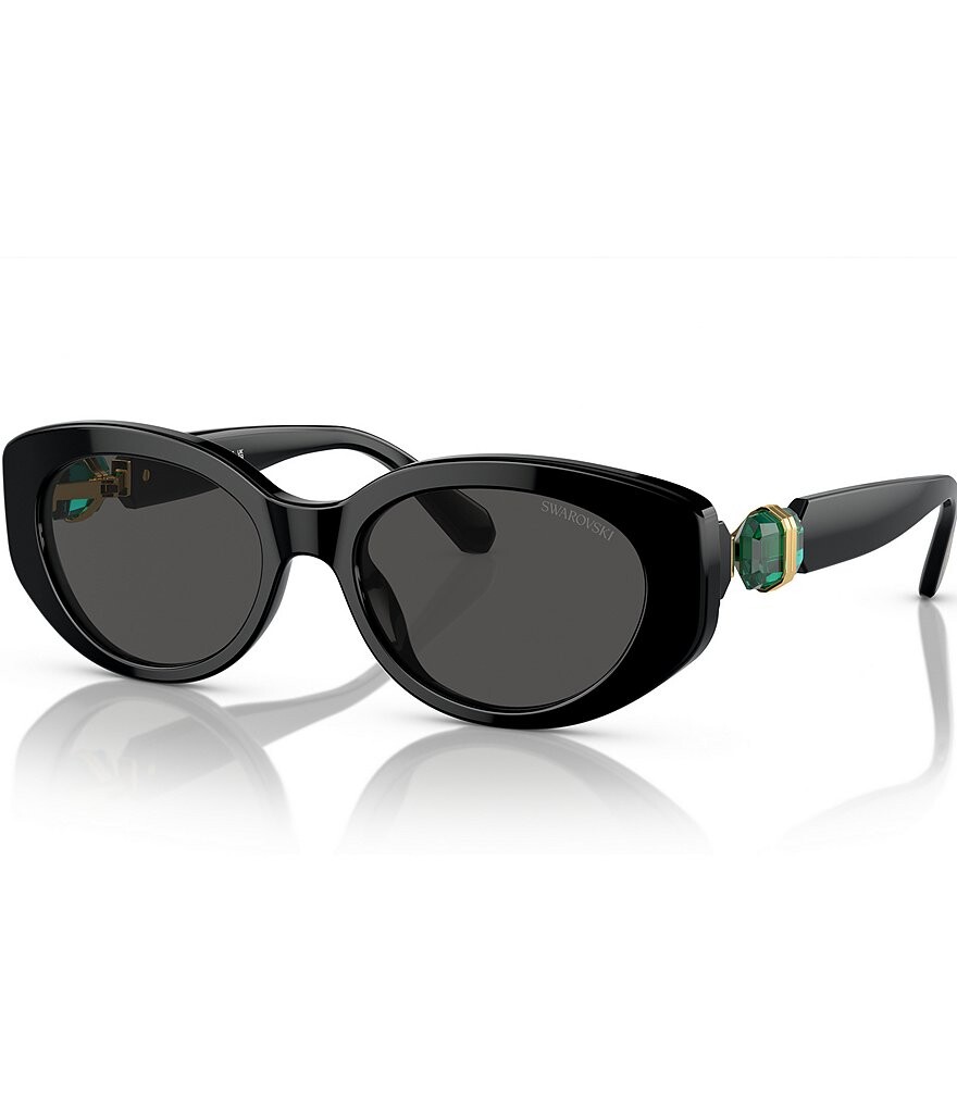 

Женские овальные солнцезащитные очки Swarovski SK6002 53 мм, черный