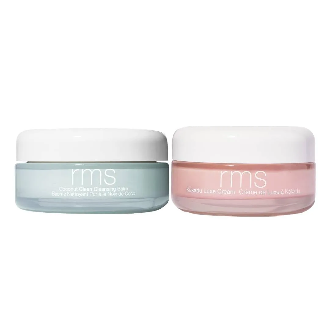 Крем RMS Beauty Kakadu Luxe Cream - натуральный увлажняющий крем для лица с витамином С и очищающий бальзам с кокосовым маслом - бальзам-масло для умывания с органическим кокосовым маслом