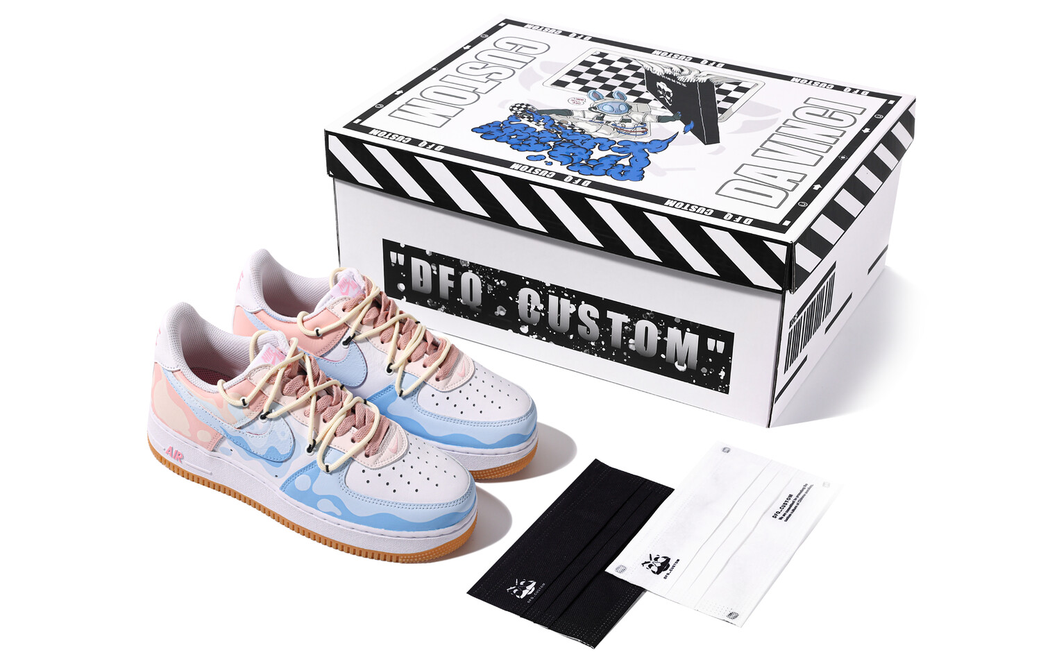 

Мужские кроссовки для скейтбординга Nike Air Force 1, LightBlue