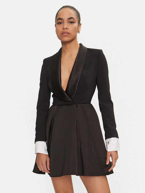 

Коктейльное платье стандартный крой AB-710-47E2-V560 Elisabetta Franchi, черный
