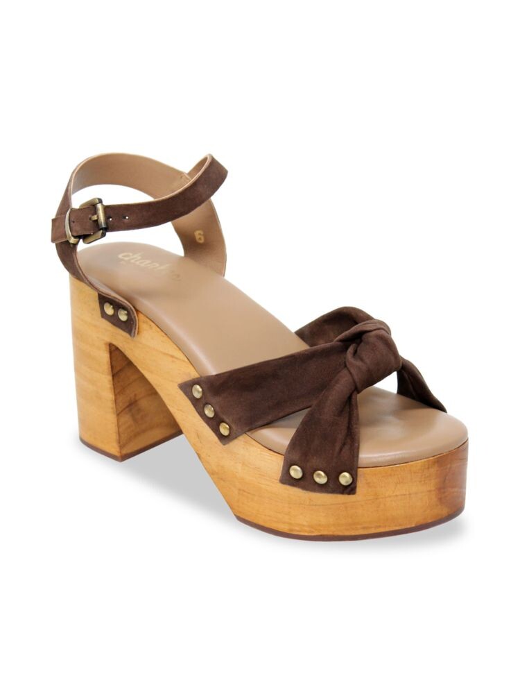 

Однотонные замшевые сандалии Charles By Charles David, цвет Cognac