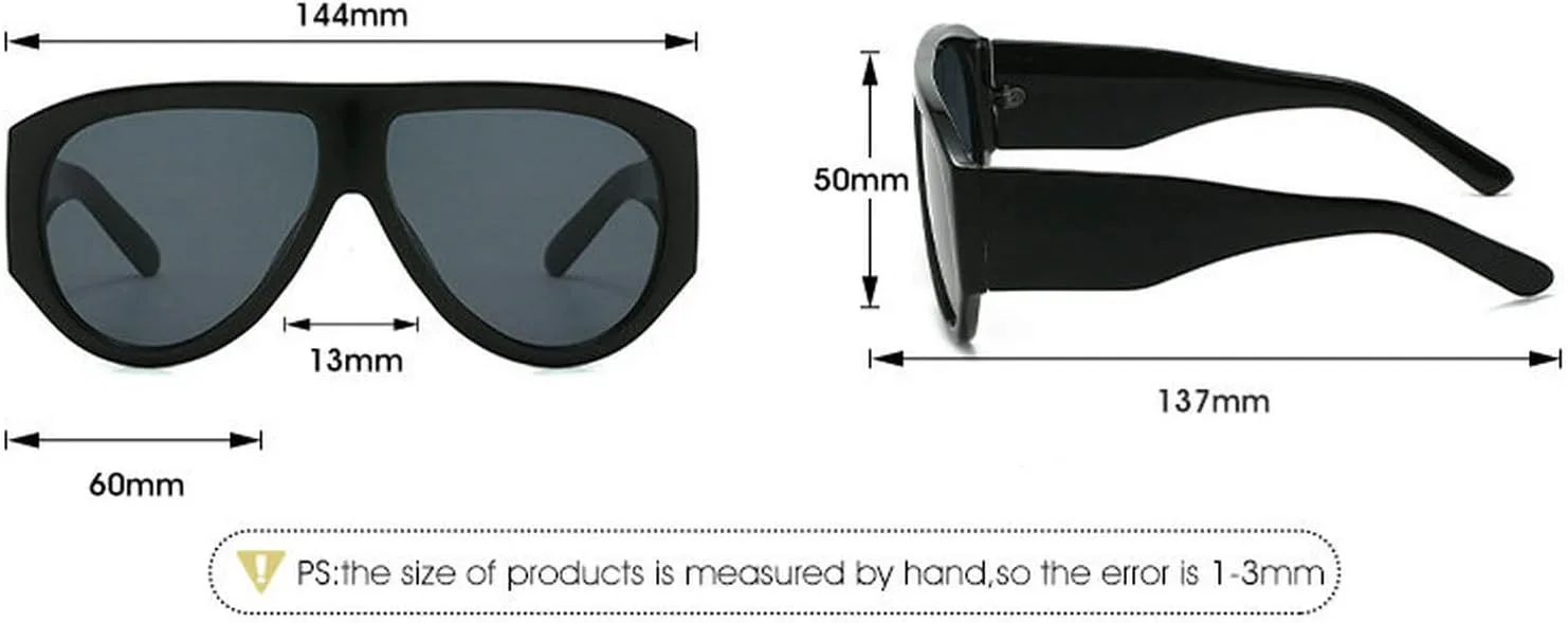 

Солнцезащитные очки COTIA увеличенного размера в стиле «пилот» для женщин и мужчин, модные, с большой квадратной оправой, цельные, винтажные, с широкими дужками, Grey