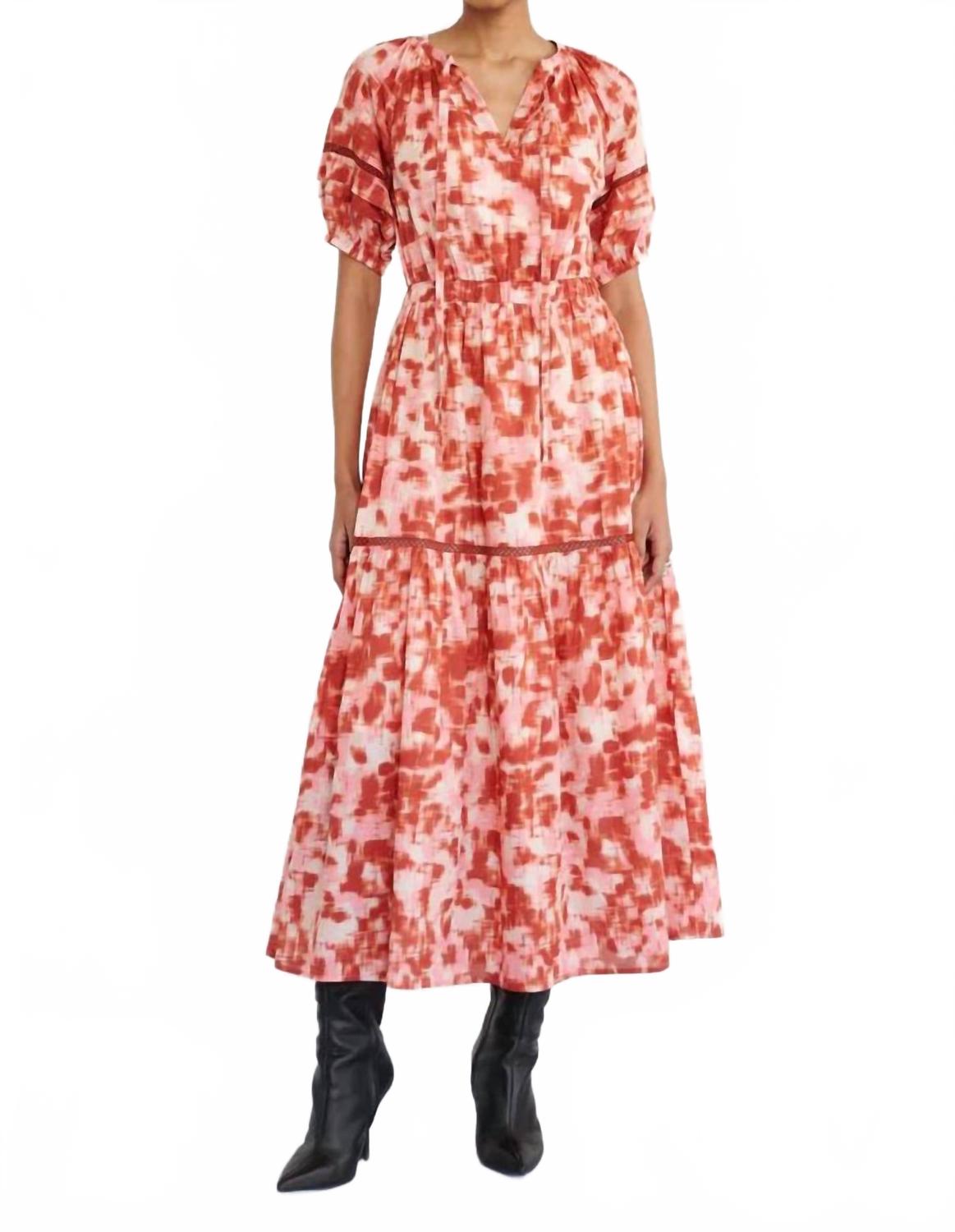 

BANJANAN Платье миди «Сельма» цвета амурского меда