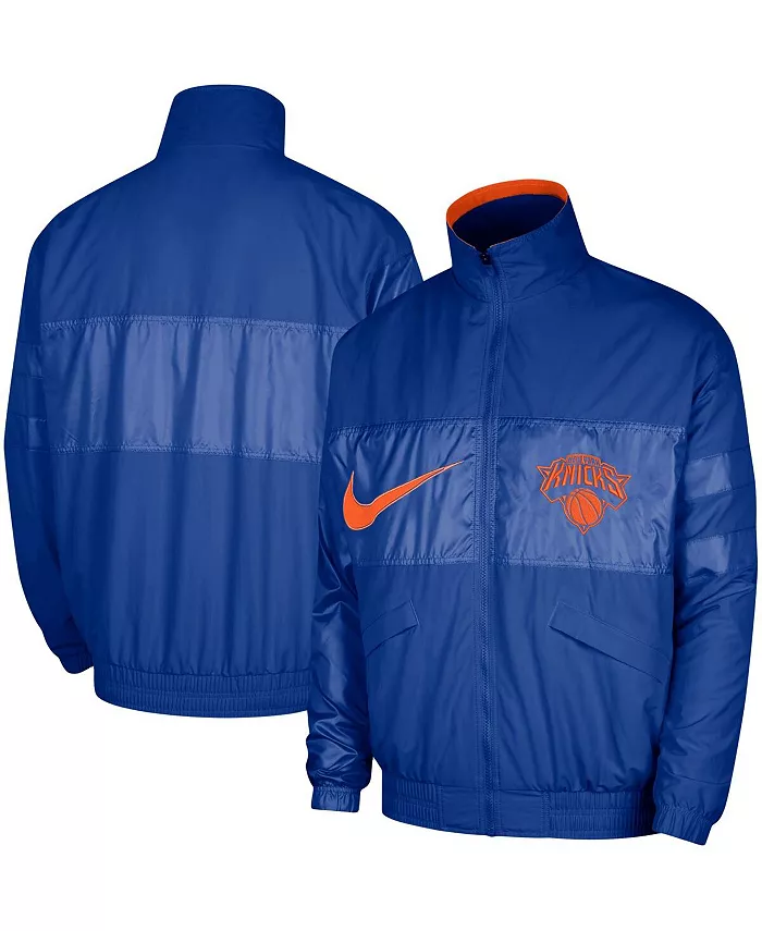 

Мужская синяя куртка New York Knicks Courtside Versus Capsule на молнии Nike