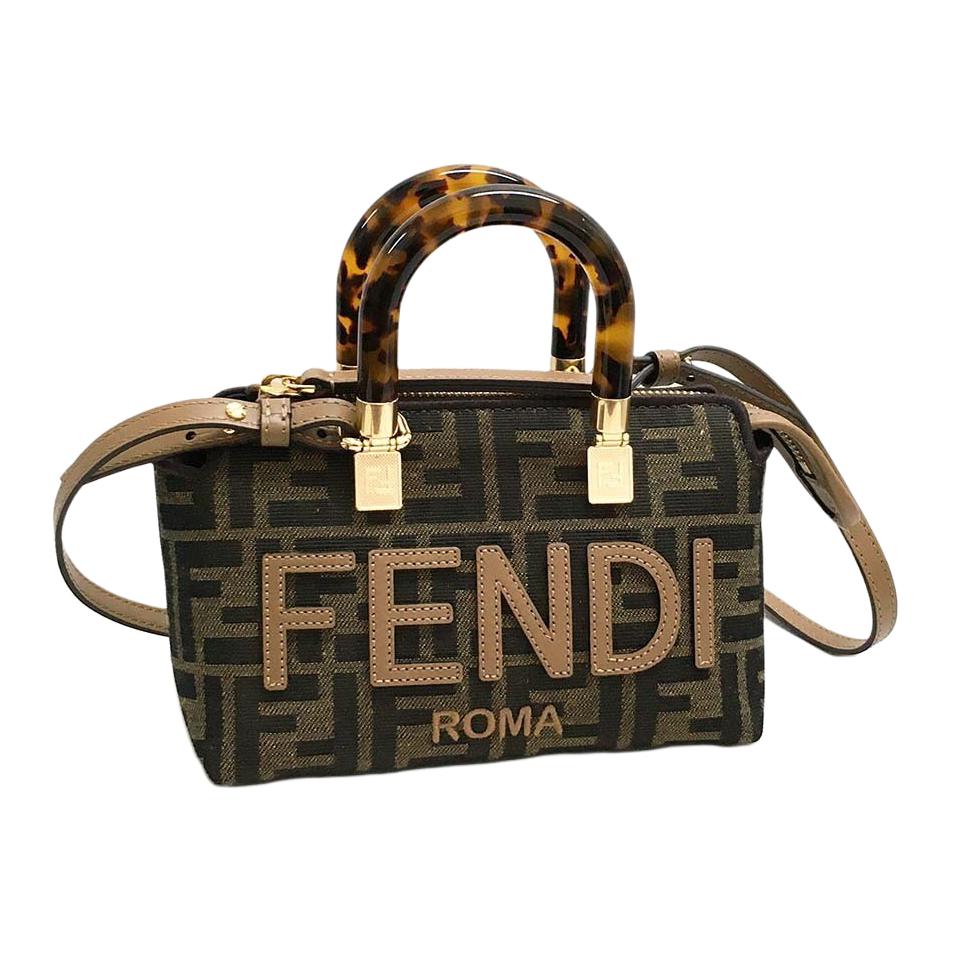 

FENDI Сумка-мессенджер Boston из коровьей кожи, сумка через плечо, мини, женская, коричневого цвета