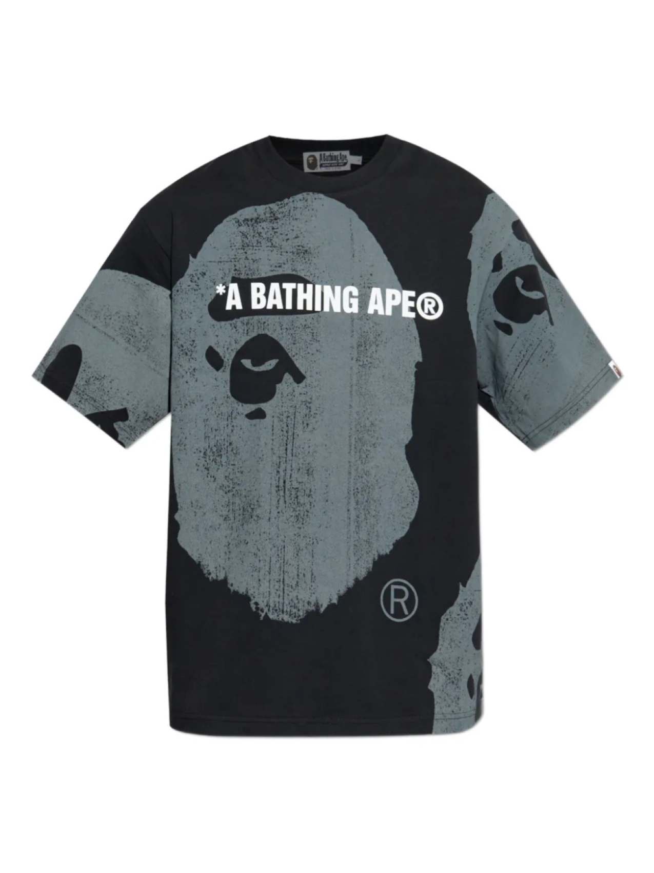 

Футболка с надписью «BATHING APE» A Bathing Ape, черный