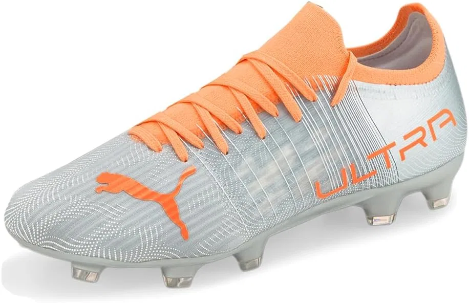 Кроссовки Puma Ultra 3.4 Fg/Ag для мужчин, Silver Neon Citrus — фото 2