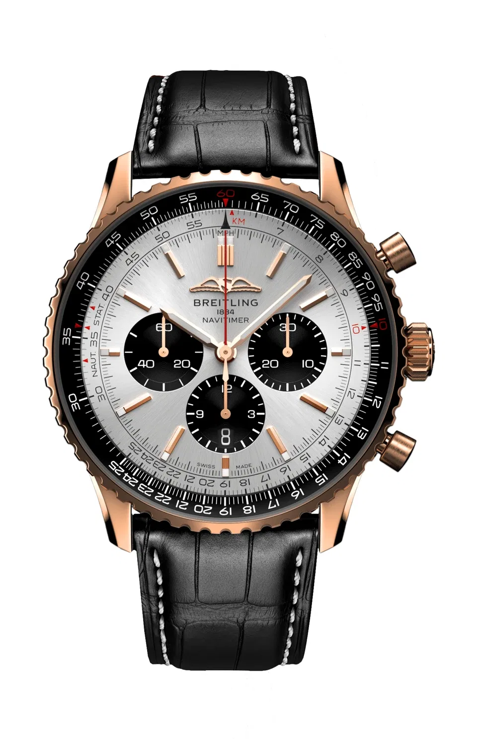 НАВИТАЙМЕР B01 ХРОНОГРАФ 46 - RB0137241G1P1 BREITLING, желтый